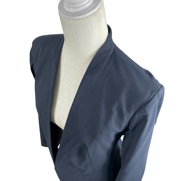 Tommy John The Go Anywhere Collection Blazer Minimalist Career Blue Women's Med - Picture 4 of 13